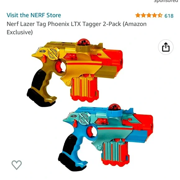 Nerf | Toys | New Nerf Lazer Tag Phoenix Set Of 2 Laser Guns